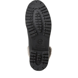 074 BLACK LEATHER/FUR;9