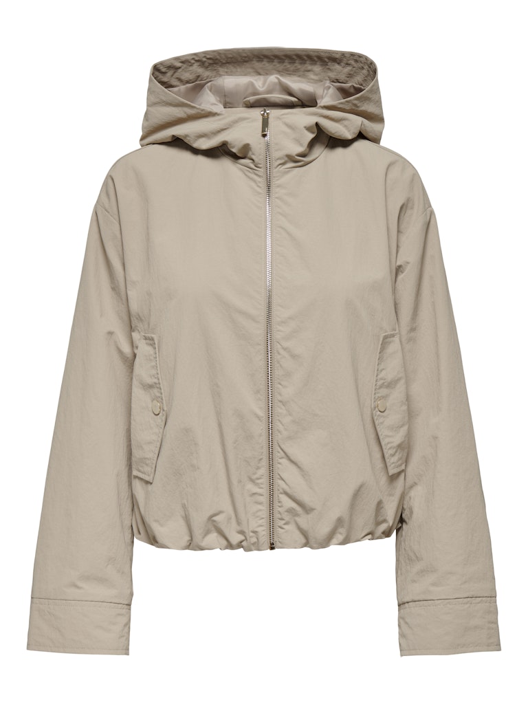 ONLY Onlbealo Giacca Cargo Donna Con Cappuccio – Cotone, Stile Urbano Con Tasche, Colore Militare/Beige, Taglie Regolari.