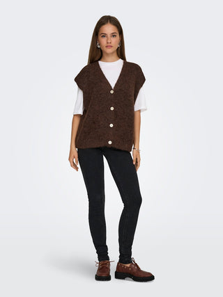 Bestseller / Damen-Weste / ONLAZU SL BUTTON V-NECK WAISTCOAT K
