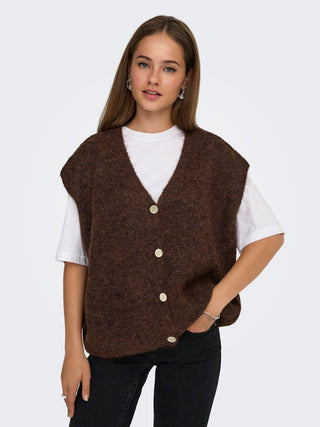 Bestseller / Damen-Weste / ONLAZU SL BUTTON V-NECK WAISTCOAT K