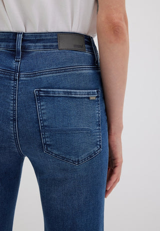 90151 Indigo blue sateen STR;3