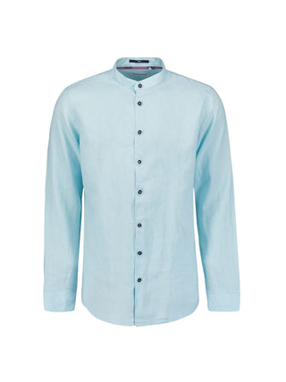 NO EXCESS / Herren-Shirt / Shirt Granddad Linen Solid