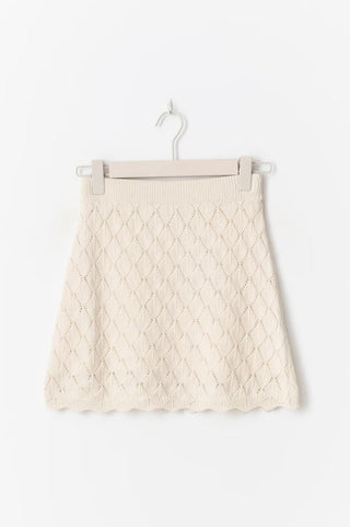 Ginatricot / Damen-Rock / Knitted crochet mini skirt