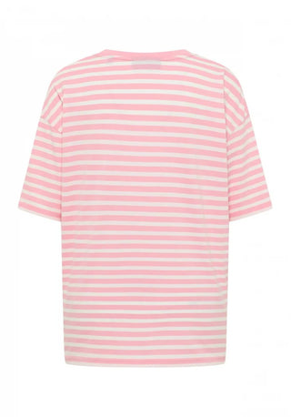 099 Shell Pink + Cloud White Stripe;2
