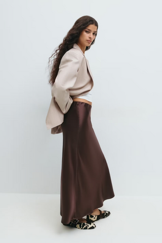 Ginatricot / Damen-Rock / Satin Skirt