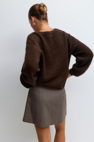 Ginatricot / Damen-Rock / Pleates skirt Chek