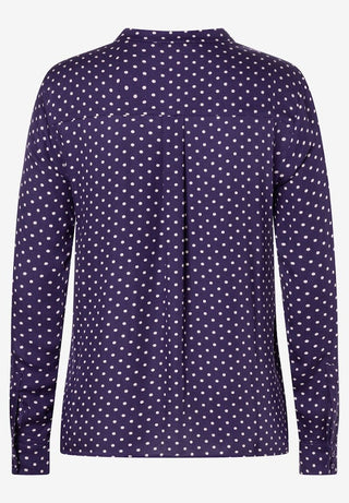 2863 little dots print pure purple;4