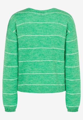 2652 knit stripes soft warm green m;2