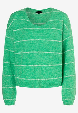 2652 knit stripes soft warm green m;1