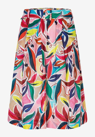 6536 coloured flowers print;1