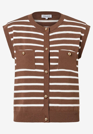 2262 knit stripes sweet toffee offw;1