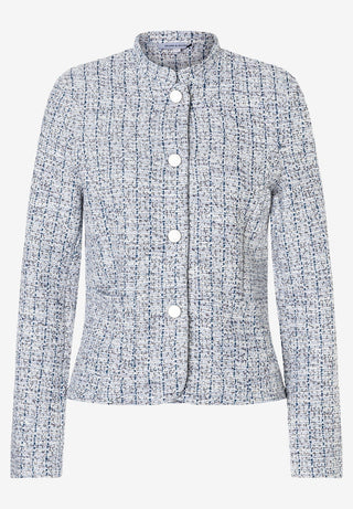 4041 striped jersey boucle;2