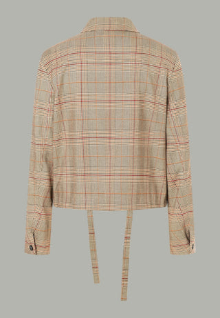 3258 brown glencheck;2