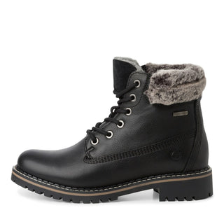 074 BLACK LEATHER/FUR;7