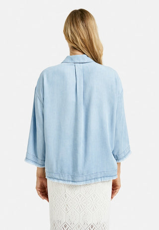 Smith&Soul / Damen-Bluse / CROPPED DENIM SHIRT BLOUSE