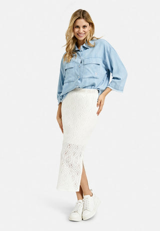Smith&Soul / Damen-Bluse / CROPPED DENIM SHIRT BLOUSE