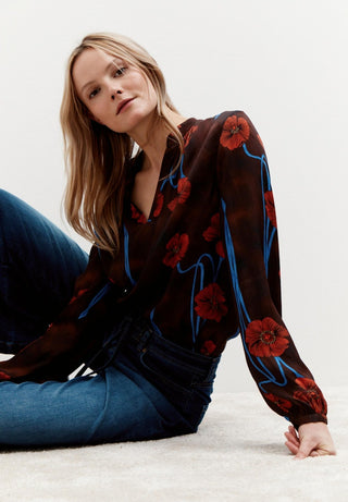 4284 poppy flower print;2