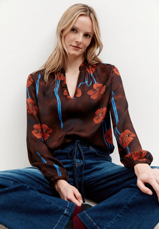 4284 poppy flower print;1