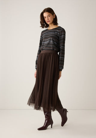 More & More / Damen-Shirt Langarm / Fancy Jersey Shirt