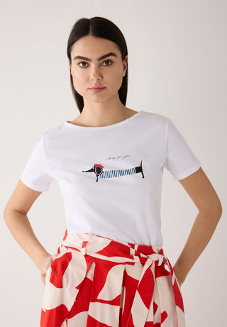 More & More / Damen-Shirt / Tshirt With Parisian Teckel