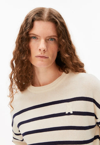 ARMEDANGELS / Damen-Shirt / STRIPE LINEN BLEND SWEATER
