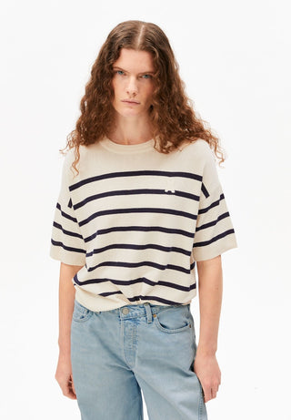 ARMEDANGELS / Damen-Shirt / STRIPE LINEN BLEND SWEATER