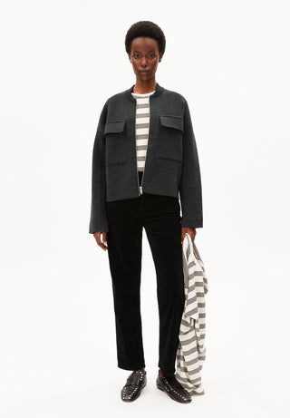 ARMEDANGELS / Damen-Jacke / COTTON-WOOL BOMBER KNIT JACKET