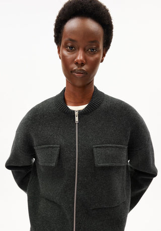 ARMEDANGELS / Damen-Jacke / COTTON-WOOL BOMBER KNIT JACKET