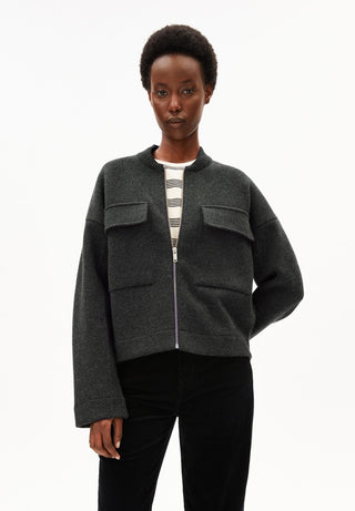 ARMEDANGELS / Damen-Jacke / COTTON-WOOL BOMBER KNIT JACKET