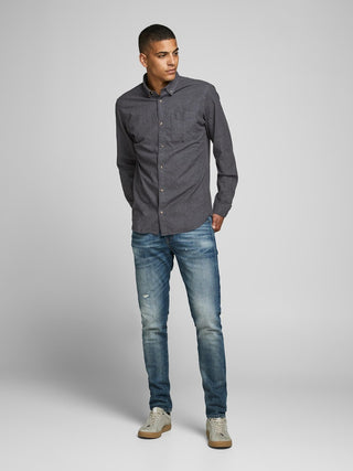 179084001 Dark Grey Melange/SLIM FI;2