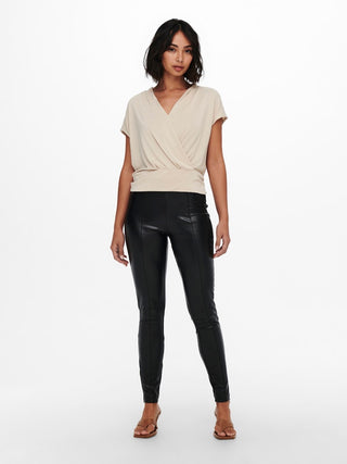 Bestseller / Damen-Hose / ONLJESSIE FAUXLEATHER LEGGING OTW N