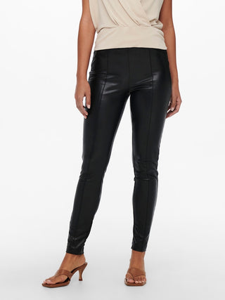 Bestseller / Damen-Hose / ONLJESSIE FAUXLEATHER LEGGING OTW N