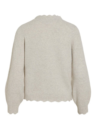 VILA GmbH / Damen-Strick / VINIKOLINA O-NECK L/S KNIT TOP - NO
