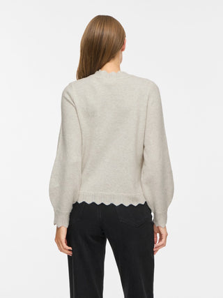 VILA GmbH / Damen-Strick / VINIKOLINA O-NECK L/S KNIT TOP - NO