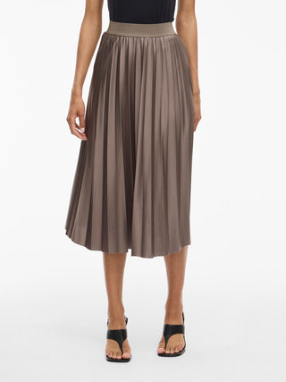 VILA GmbH / Damen-Rock / VINITBAN MIDI SKIRT - NOOS
