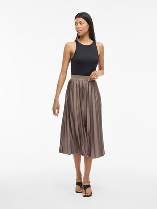 VILA GmbH / Damen-Rock / VINITBAN MIDI SKIRT - NOOS