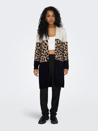 Bestseller / Damen-Strick / ONLJADE ANIMAL LS CARDIGAN KNT NOOS