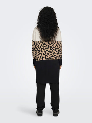 Bestseller / Damen-Strick / ONLJADE ANIMAL LS CARDIGAN KNT NOOS