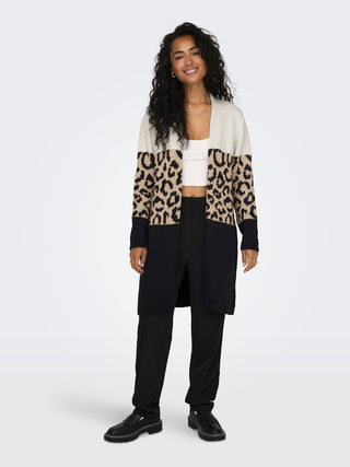 Bestseller / Damen-Strick / ONLJADE ANIMAL LS CARDIGAN KNT NOOS