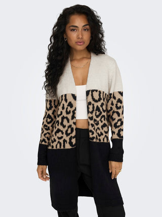 Bestseller / Damen-Strick / ONLJADE ANIMAL LS CARDIGAN KNT NOOS