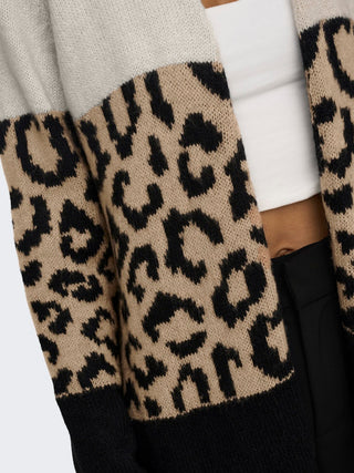 Bestseller / Damen-Strick / ONLJADE ANIMAL LS CARDIGAN KNT NOOS