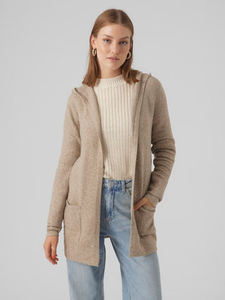 Vero Moda / Damen-Strick / VMDOFFY LS OPEN HOOD CARDIGAN GA NO