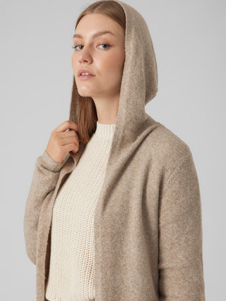 Vero Moda / Damen-Strick / VMDOFFY LS OPEN HOOD CARDIGAN GA NO