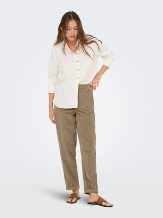 Bestseller / Damen-Hose / ONLFLORA MW ELA CORD CARROT PANT PN