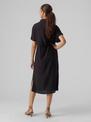 Vero Moda / Damen-Kleid / VMIRIS S/S SHIRT CALF DRESS WVN GA