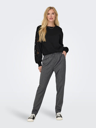 Bestseller / Damen-Hose / ONLPOPTRASH-ELISE EASY MELANGE PANT