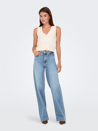 Only / Damen-Jeans / ONLMADISON BLUSH HW WIDE DNM CRO371