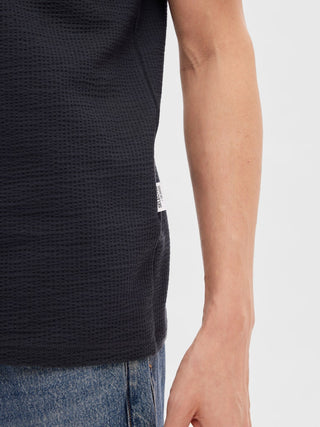 Bestseller / Herren-Shirt / SLMSANDER SEERSUCKER SS O-NECK TEE