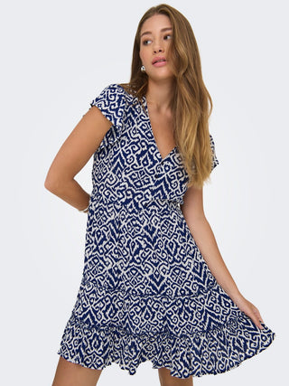 Bestseller / Damen-Kleid / ONLCLAUDETTE LIFE SS MINI DRESS WVN