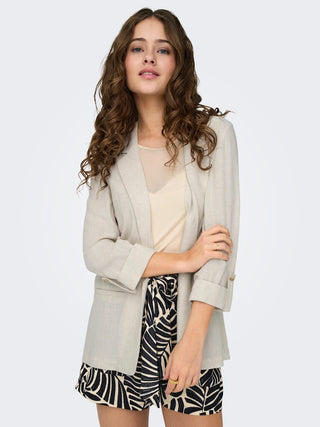 Bestseller / Damen-Blazer / ONLSIESTA 3/4 OPEN LIN BL BLAZE TLR